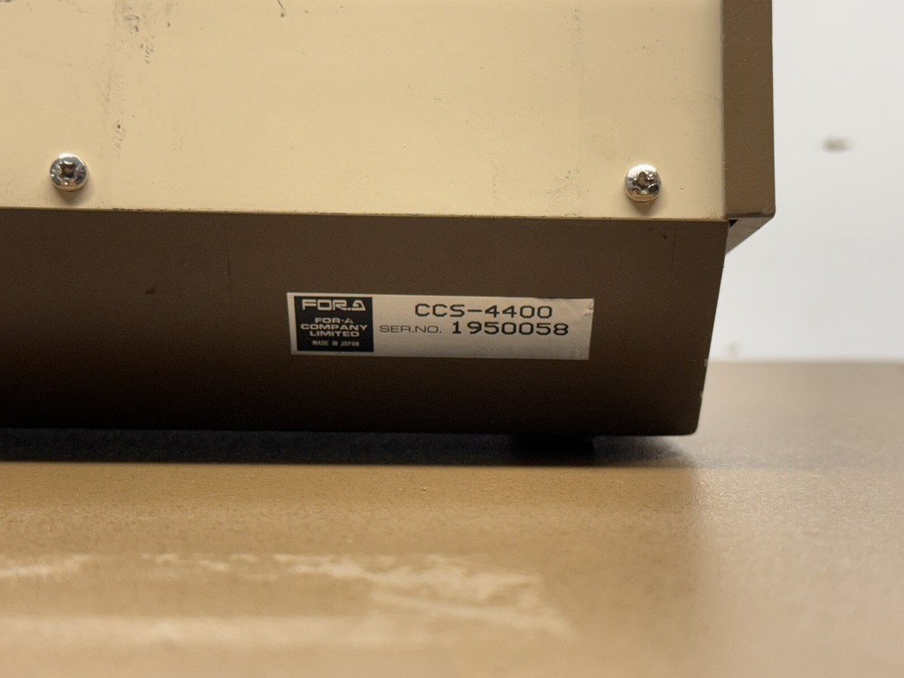 FOR.A Component Color Corrector CCS-4400 Operation Unit - P36