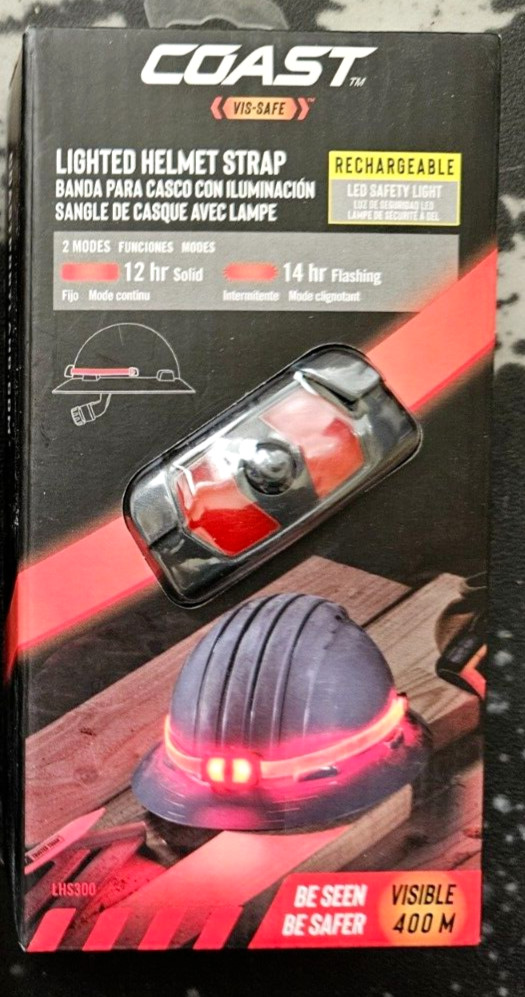 Coast LHS300 Rechargeable Lighted Helmet Strap
