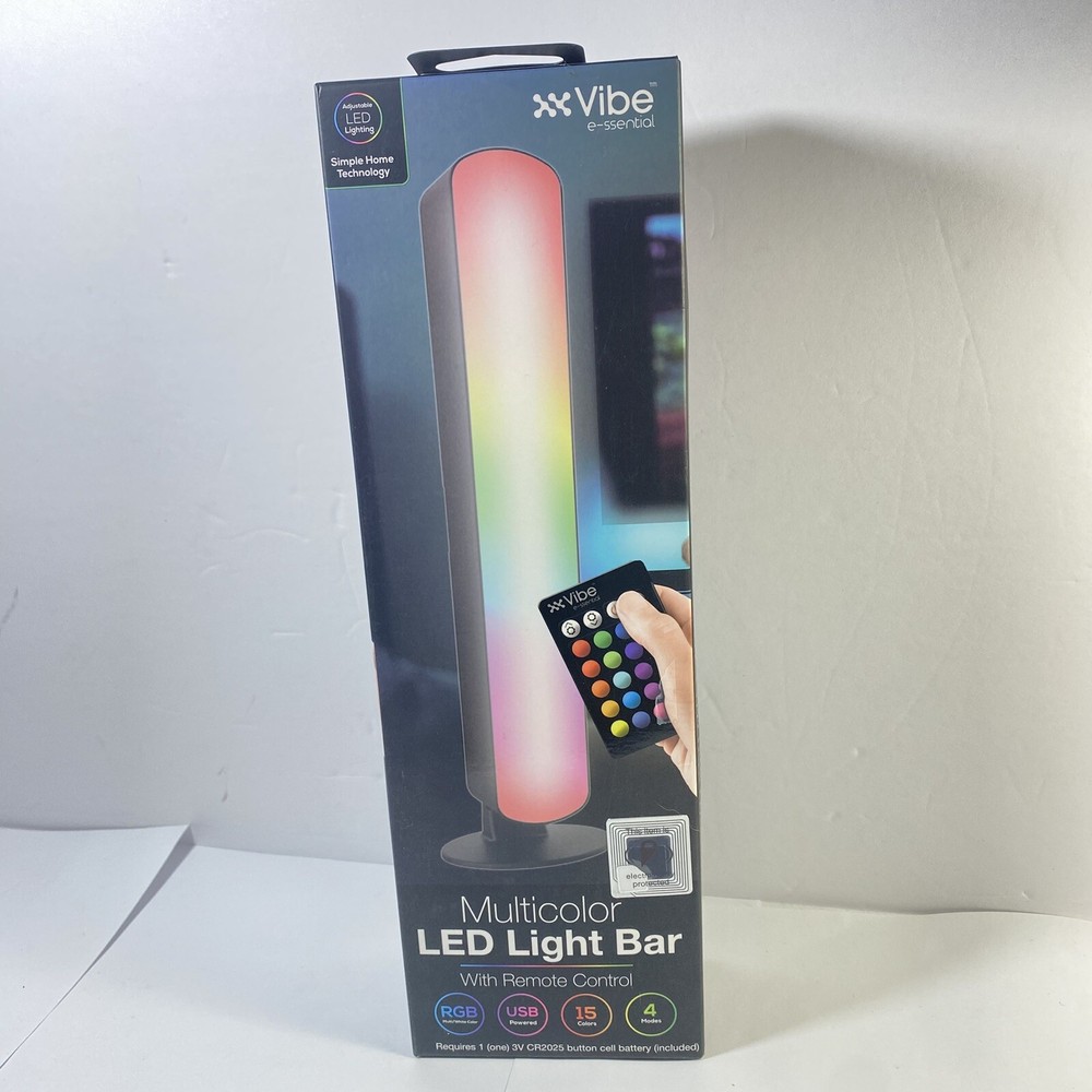 Vibe Multicolor LED Light Bar With Remote Control 4 Light Modes