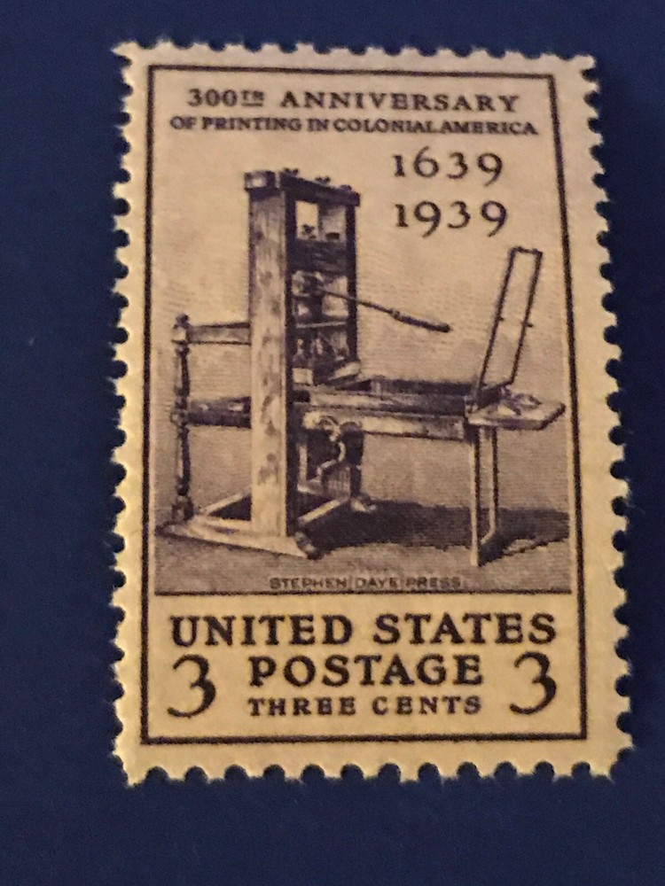 Scott # 857 -Stephen Daye Press  M/NH  O/G