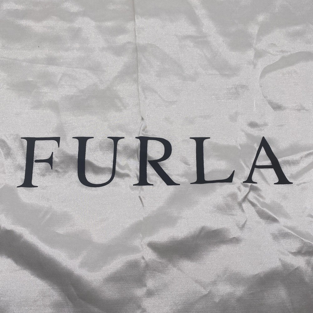 Furla White Dust Bag Duster Handbag Shoe Storage Pouch Drawstring