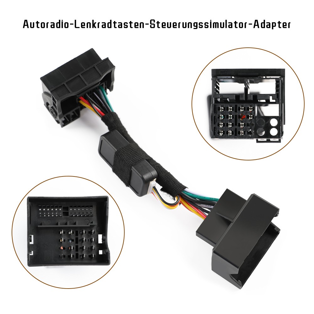 For RCD330 360PRO Multifunction Steering Wheel Button Control Simulator Adapter