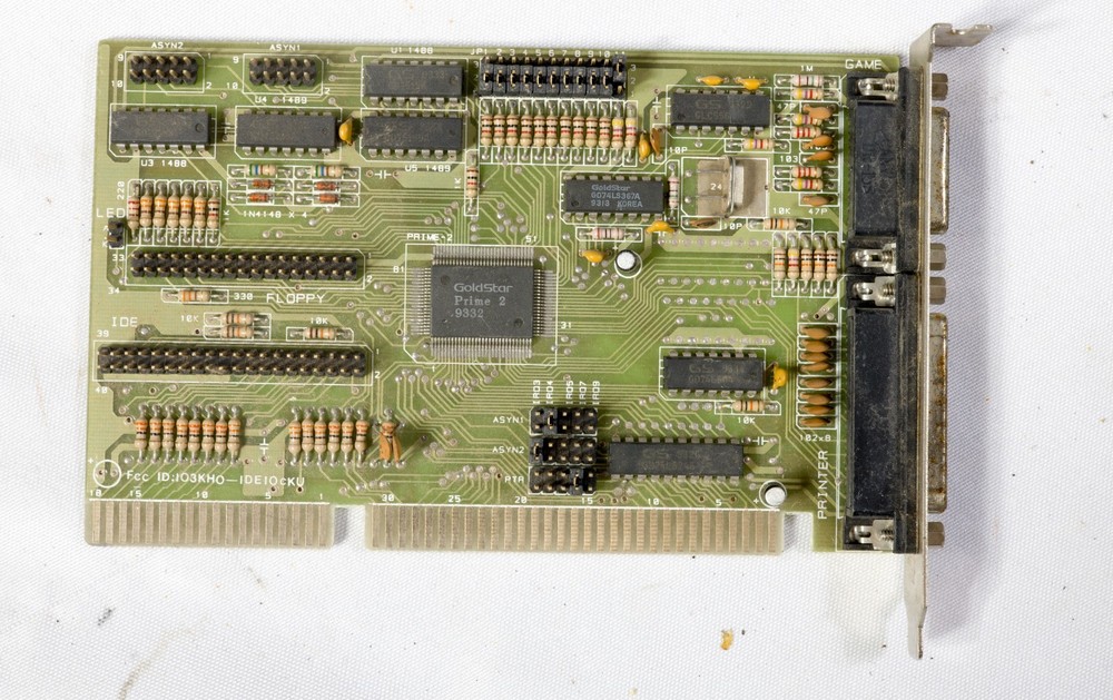 Vintage Generic IDE floppy game serial parallel adapter ISAC27