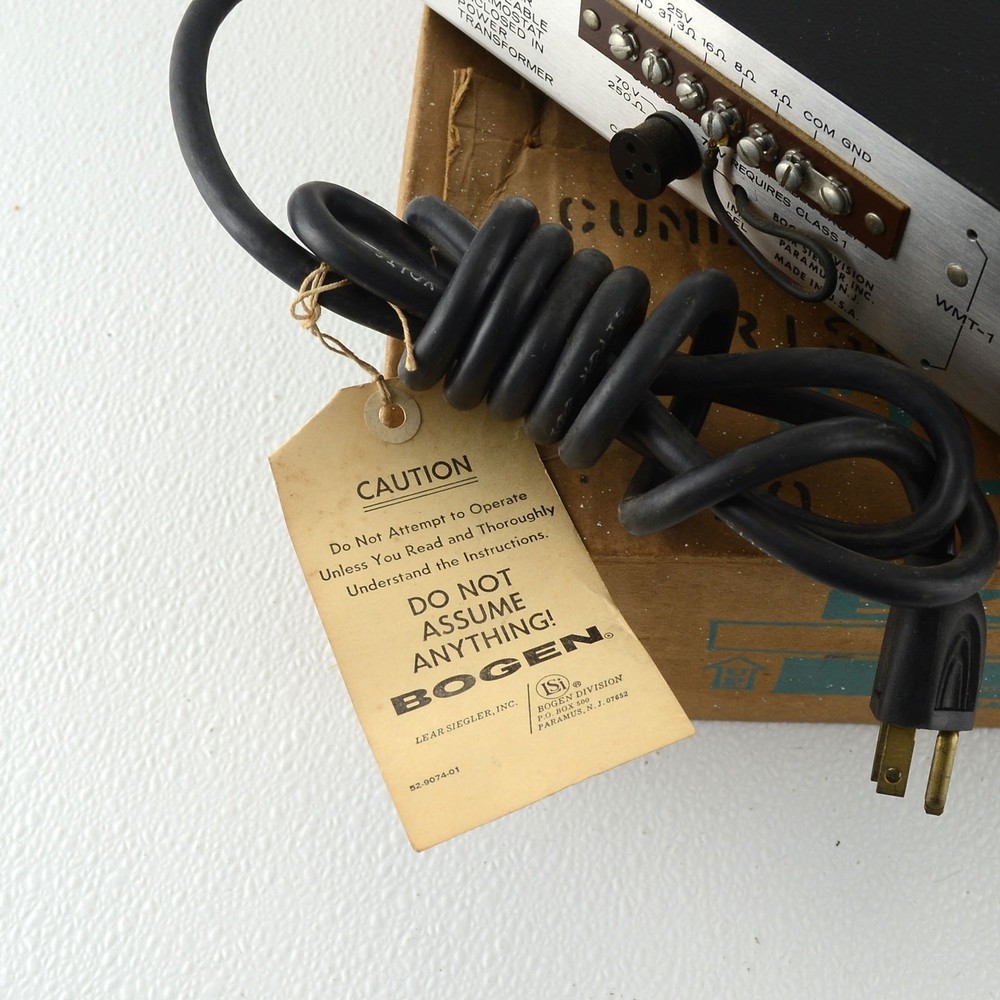 Bogen Challenger C-20A Solid State PA Amplifier 20W Tested w/ Box