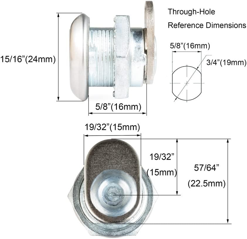 Tool Box Lock, 2 Pack Truck Tool Box Lock Replacement, Tool Box Locks