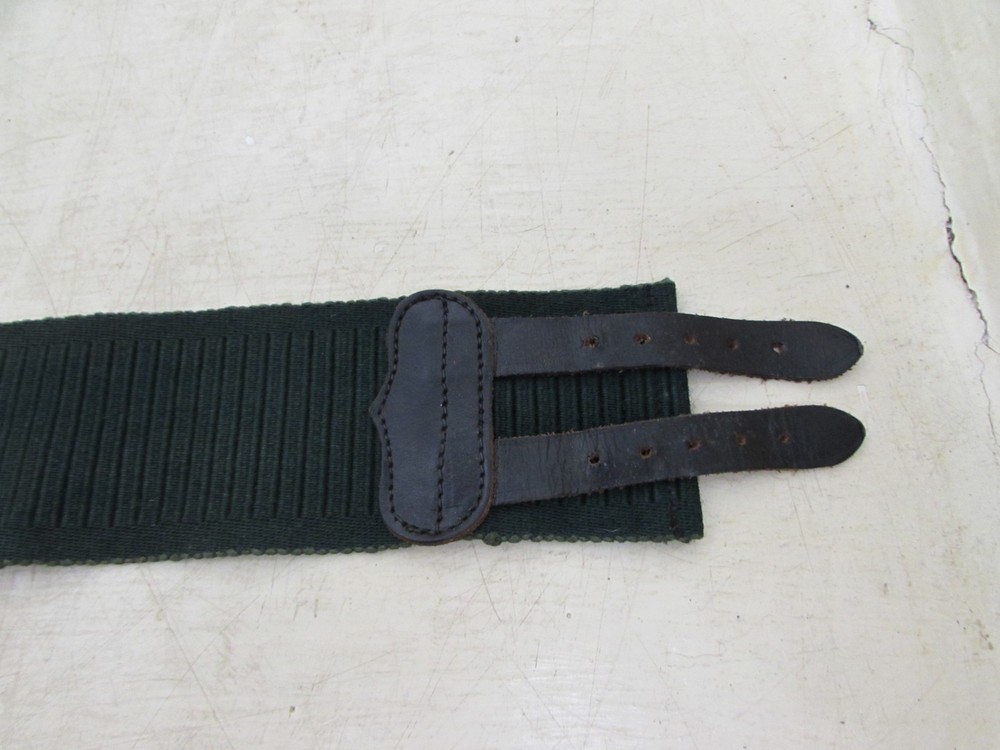 1950's Adjustable Size Green Army Issue Material Belt