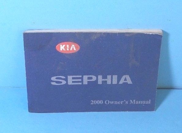 00 2000 Kia Sephia owners manual