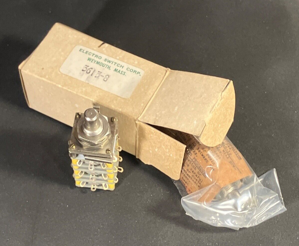 ELECTROSWITCH 3-pole 8-pos Snap-Action Switch. NOS -in Bag/in Box.