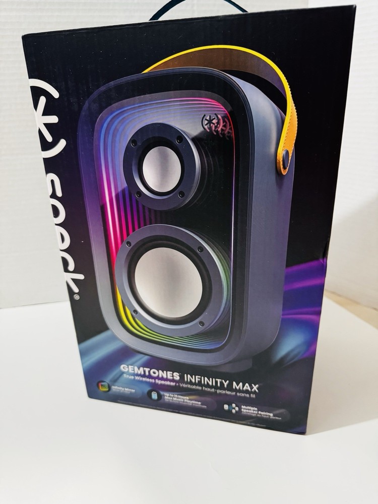 Gemstone Infinity Speaker Wireless Bluetooth Speaker Black