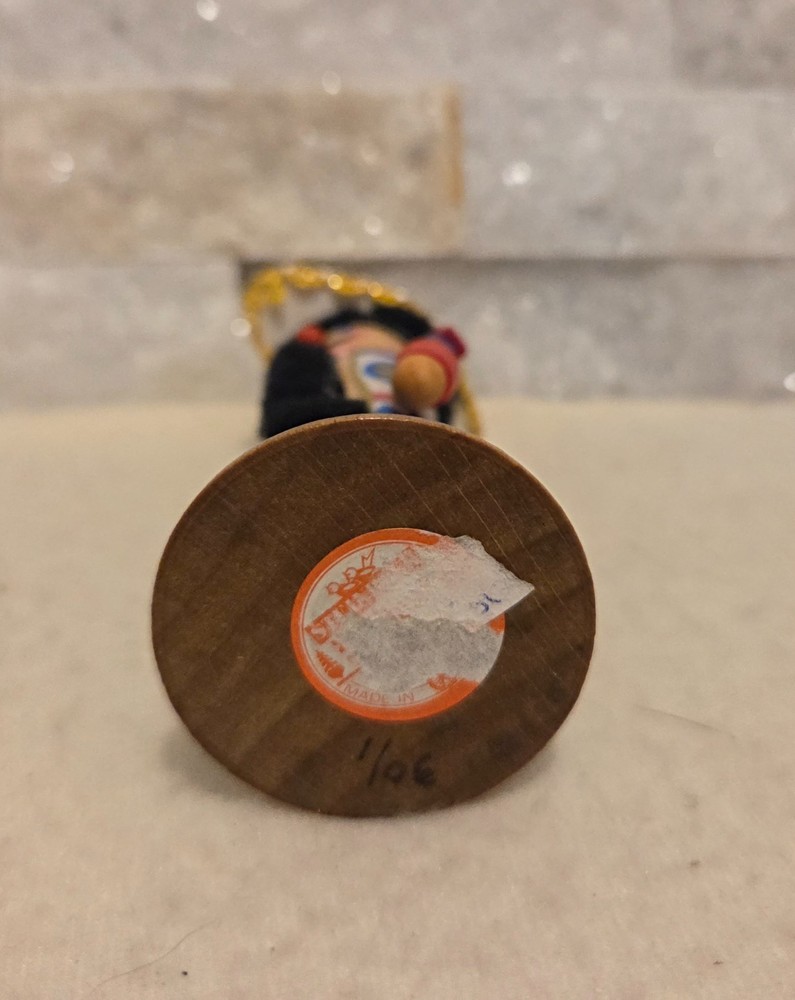 Vintage Steinbach Mini Nutcracker With Flags Admiral Germany