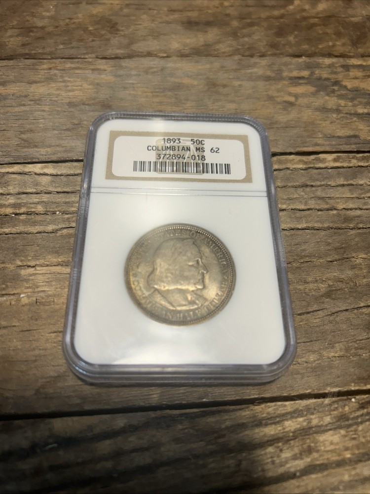 1893 COLUMBIAN HALF DOLLAR MS 62