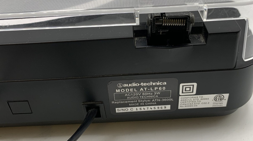 Audio-Technica Turntable AT-LP60 READ DESCRIPTION!