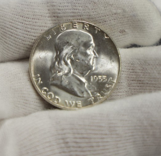 1955 US Franklin Half 50c Nice Unc.