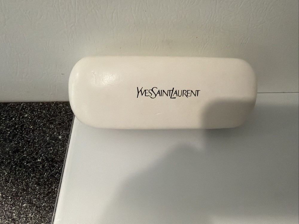 YvesSaintLaurent Eyeglass Case White