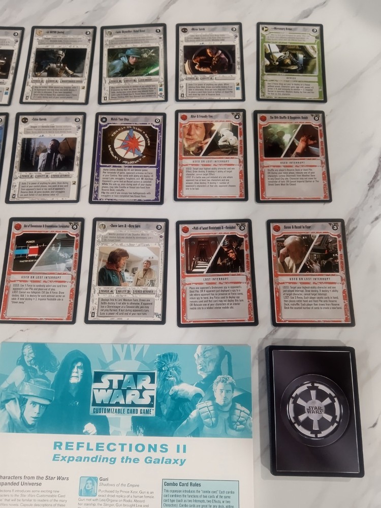 Star Wars CCG Reflections II Complete No Foils Includes Checklist