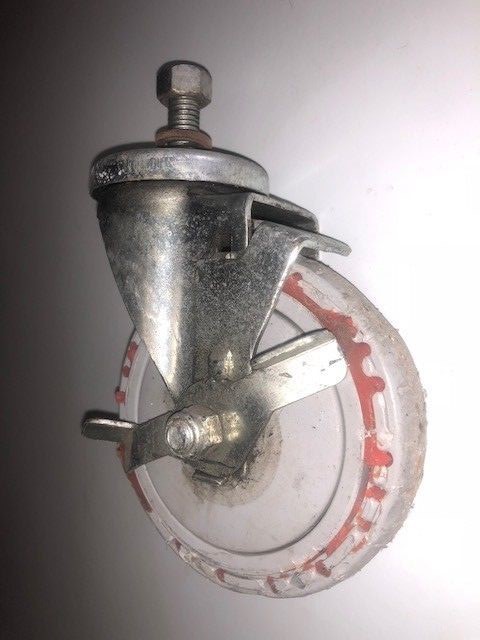 GB CYCLONE B2000 CONDUIT GARDNER BENDER REPLACEMENT FRONT CASTER WHEEL COMPLETE!