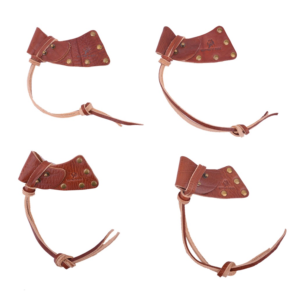 Leather Axe Sheath Cover Holder Blade Protector Cowhide Axe Head Sheath Case