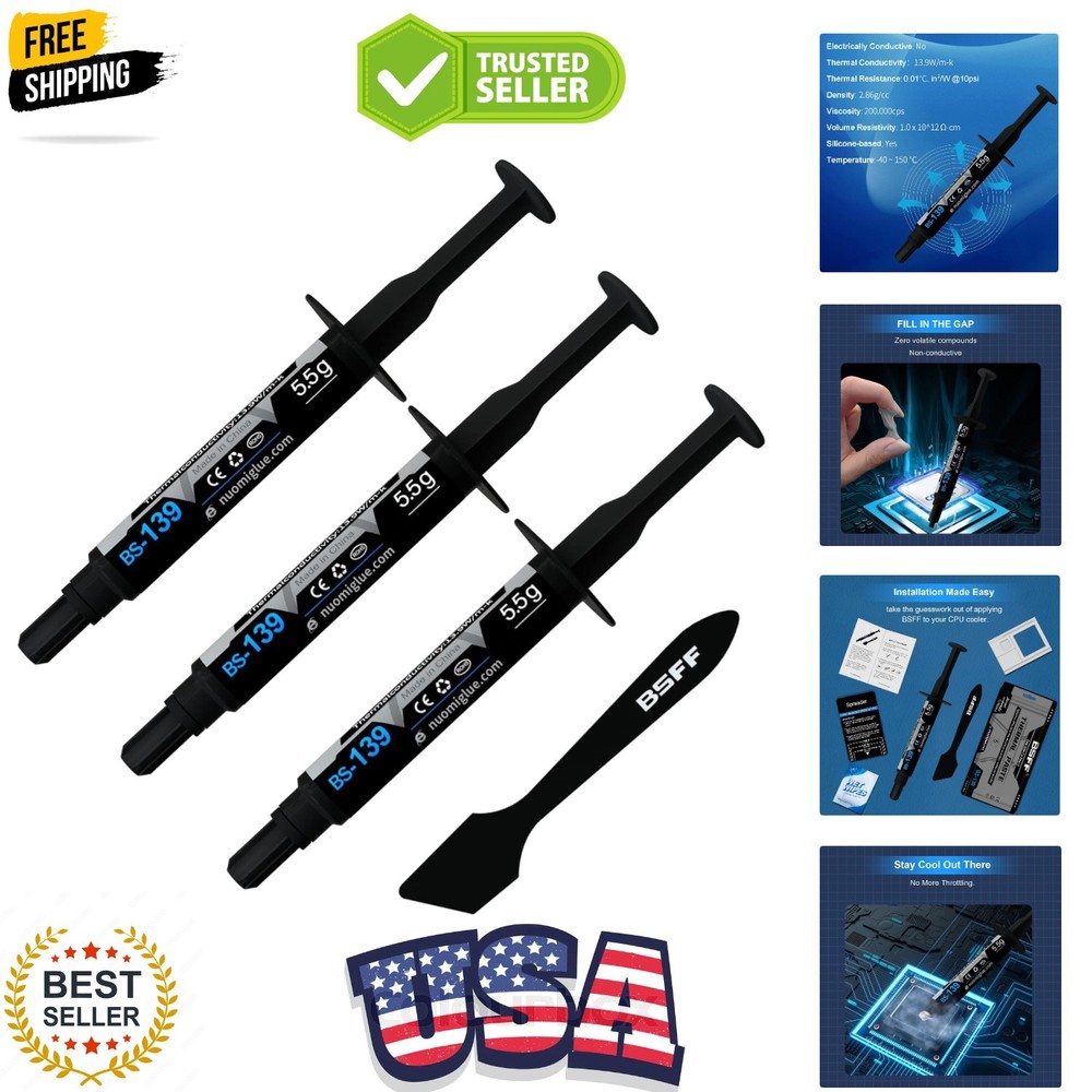 Thermal Paste, 16.5g with Toolkit CPU Paste Thermal Compound Paste Heatsink f...