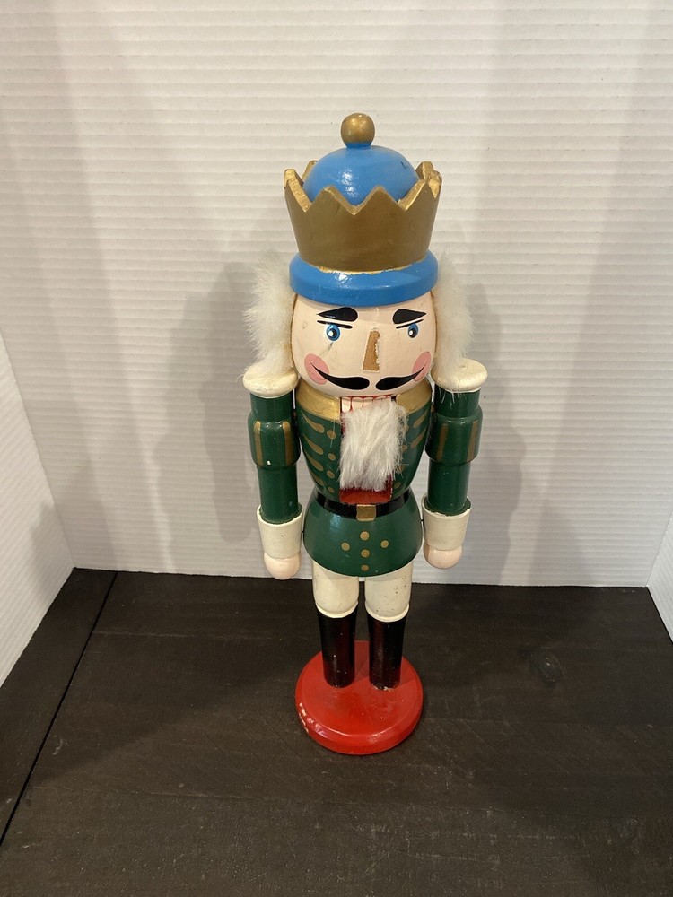 Nutcracker 15 in Green, Gold, Black, Blue