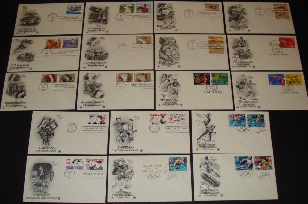 PCS POSTAL COMMEMORATIVE #2496//2615 (6) DIFF. SE-TENANT FDC UNADDRESSED SETS