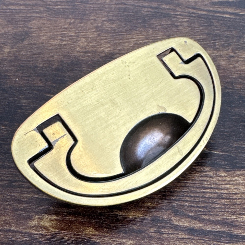 Drexel Passage Drawer Pull Handle Campaign Brass KBC N-16827 Replacement MCM