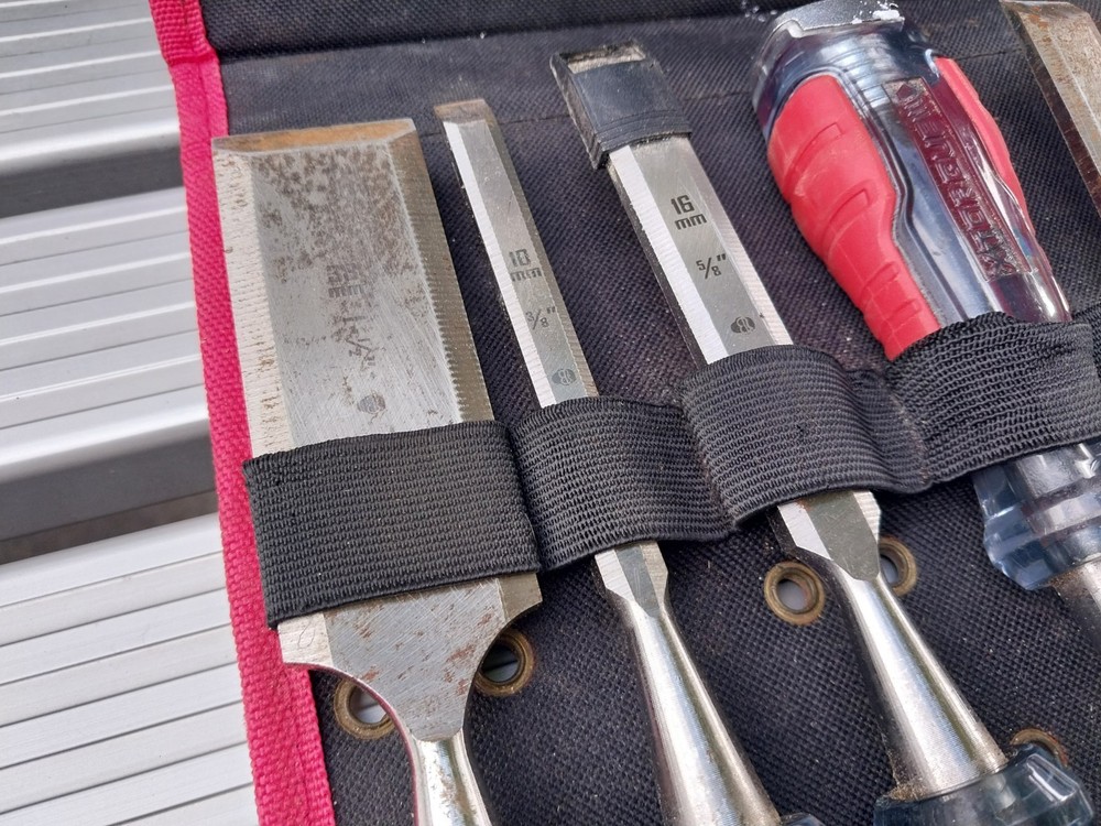 Xtorque Go-Thru Steel Core 9 Pce Chisel Set