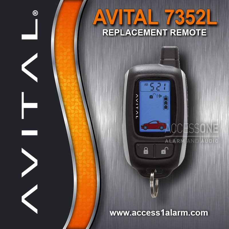 Avital 7352L 2-Way LCD Replacement Remote Control For The Avital 5303 System