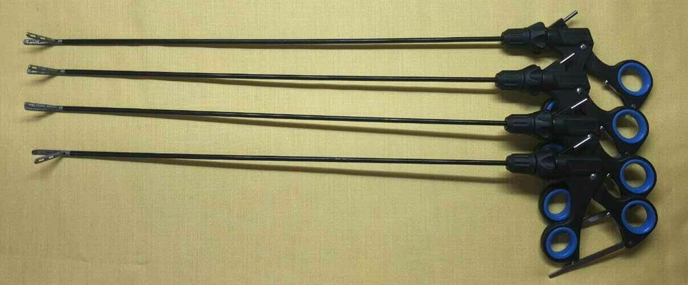 4pc Laparoscopic Croce olmi Grasping Forceps 5mmx450mm Surgical Instruments