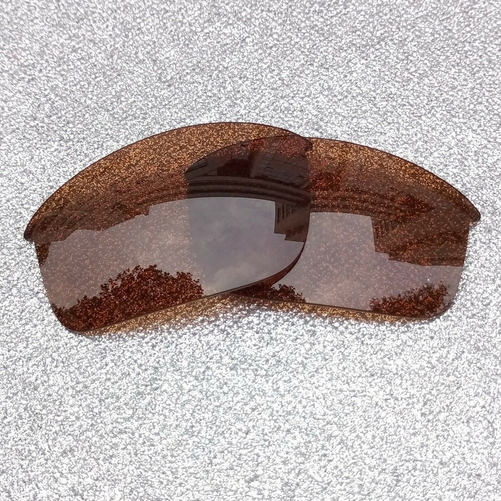 Brown Polarized Replacement  Lenses For-Oakley Flak Jacket XLJ Frame