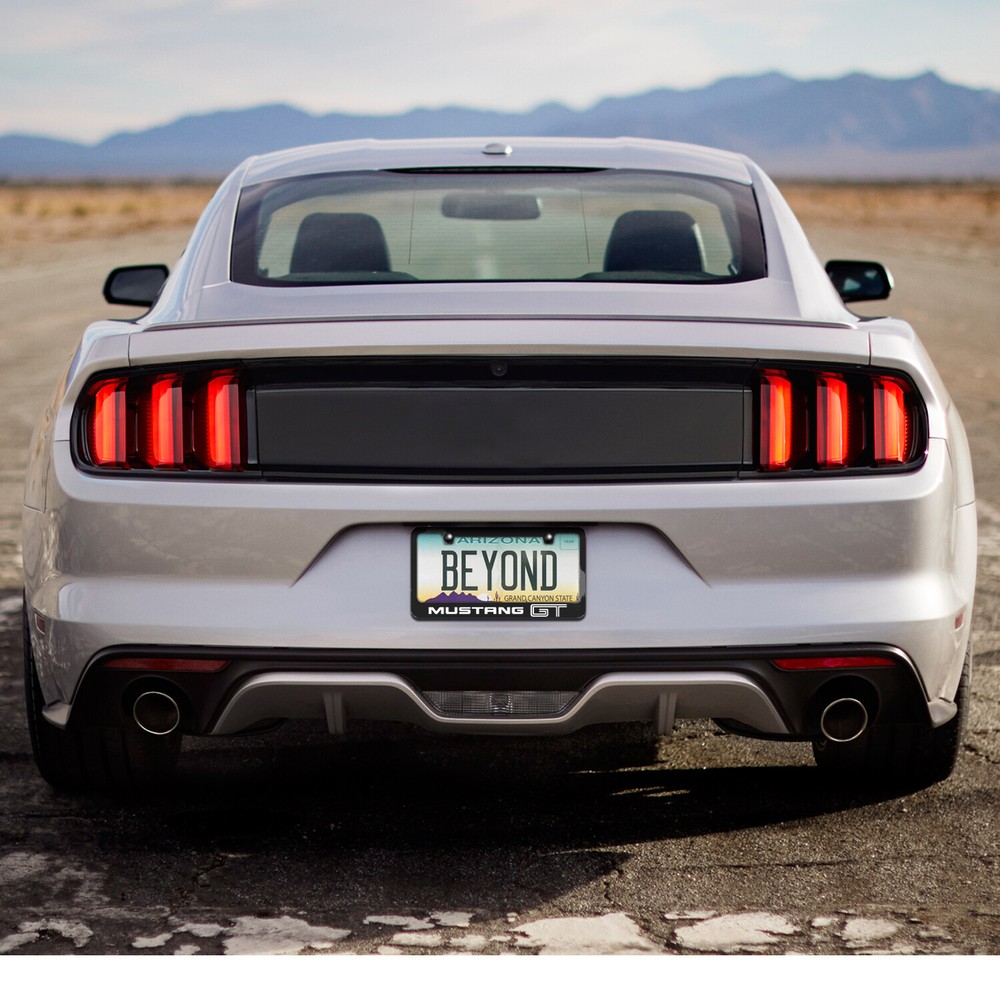 Ford Mustang GT Black Metal License Plate Frame