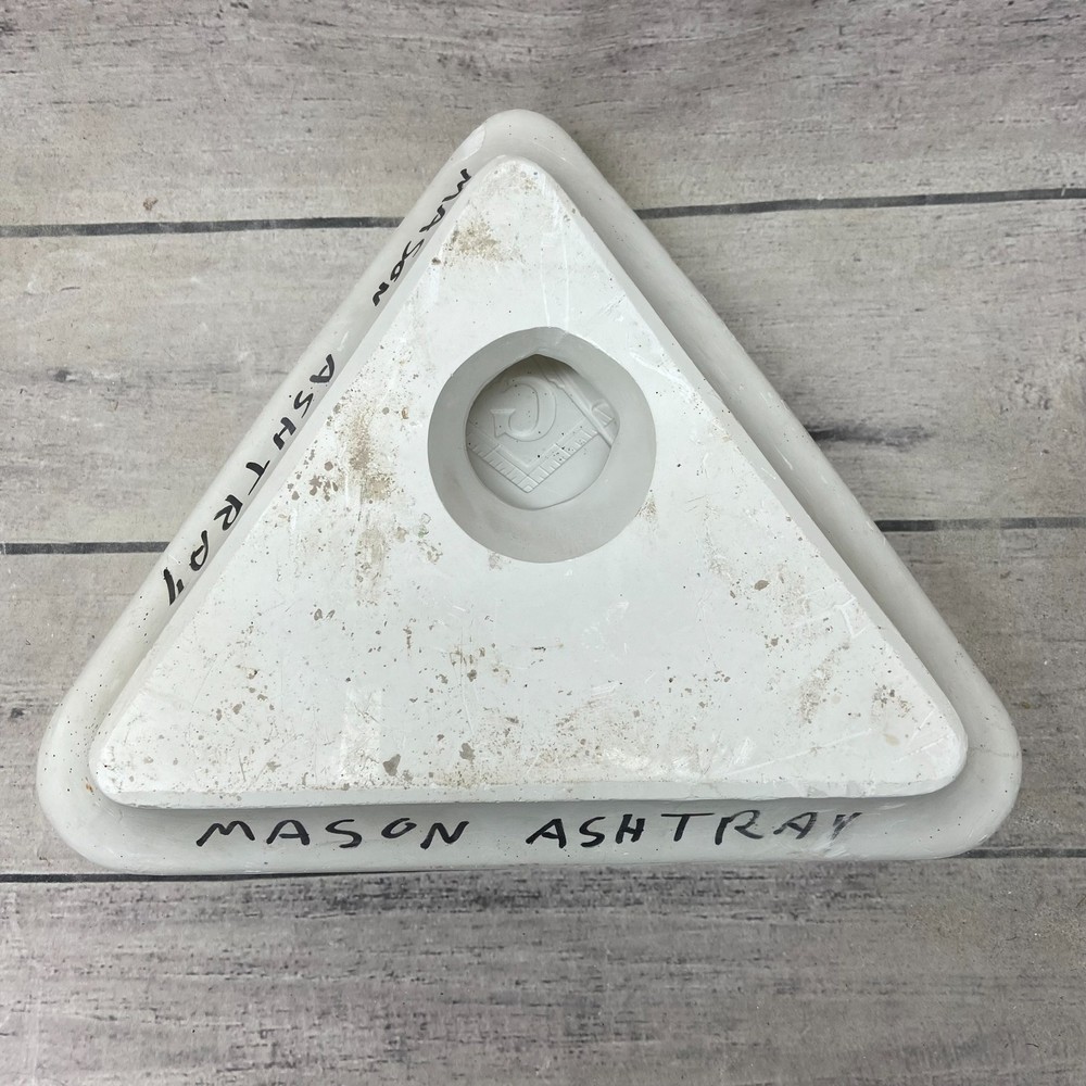 Vintage Atlantic Ceramic Slip Casting Mold Mason Ashtray #A-433