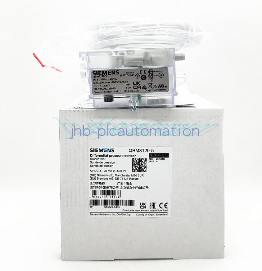 ONE Siemens QBM3120-5 difference pressure sensor New