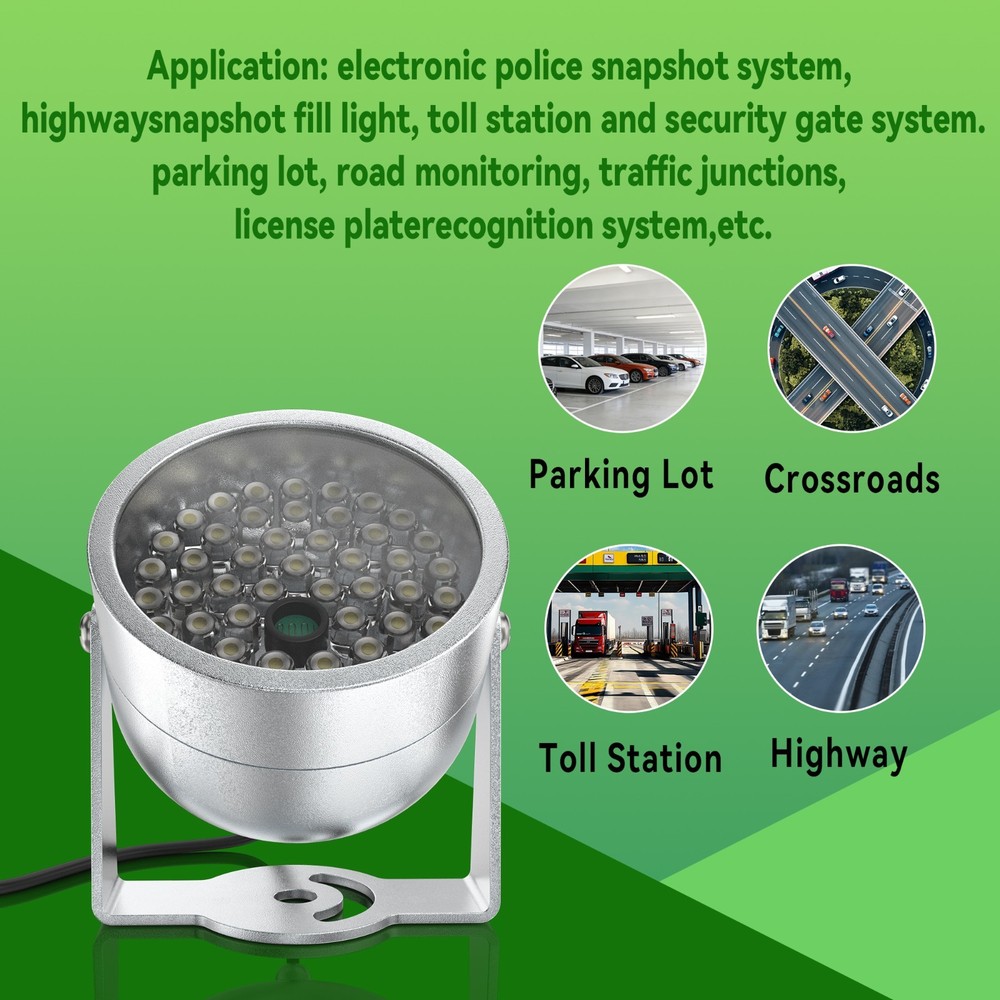 48LED & 12V Power IR Infrared Night Vision Light for Security CCTV Camera