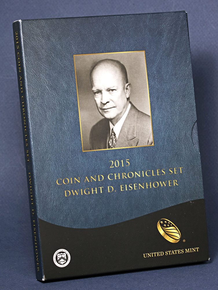2015 Dwight D. Eisenhower Coin & Chronicles Set - OGP