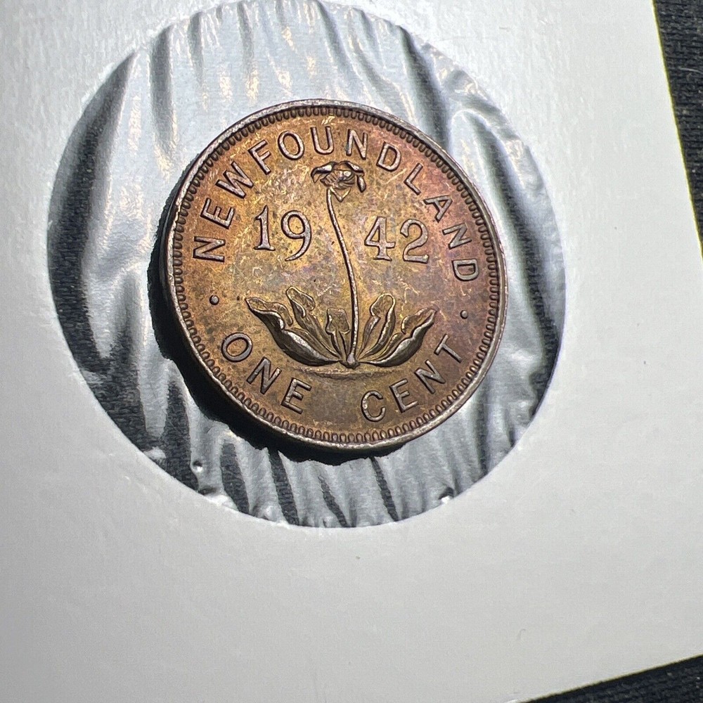 1942 Newfoundland 1 Cent Still Luster! X455