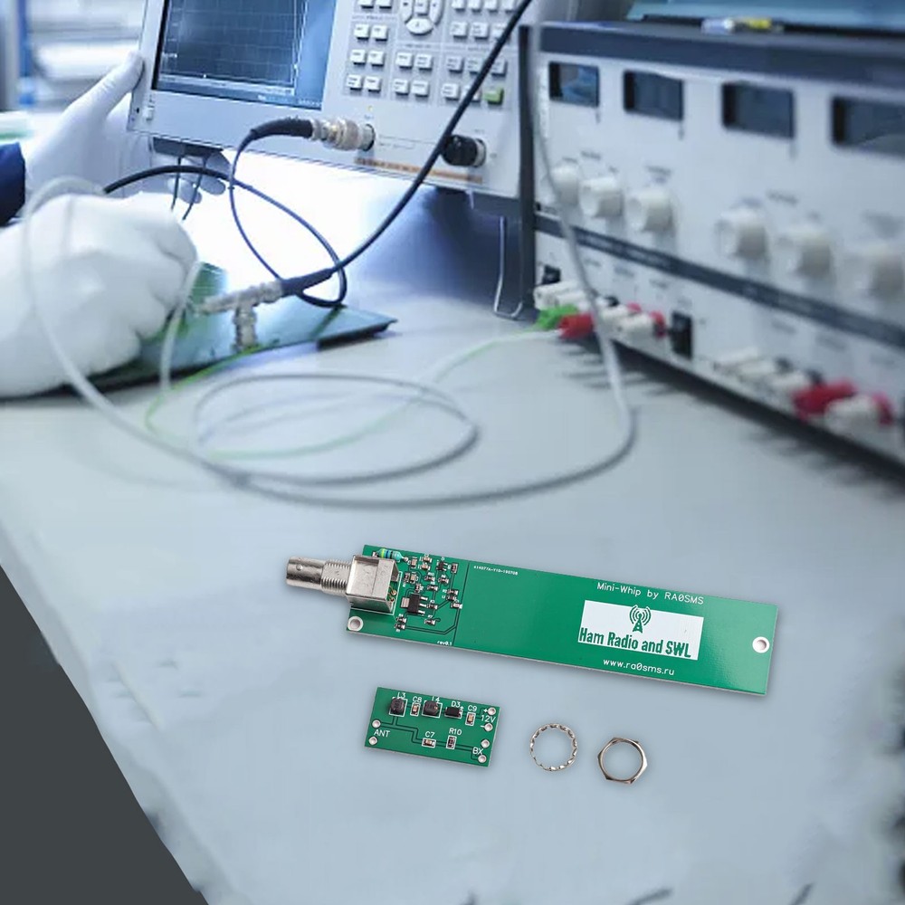 Active Antenna Portable Use BNC Connector Easy Installation PCB Material
