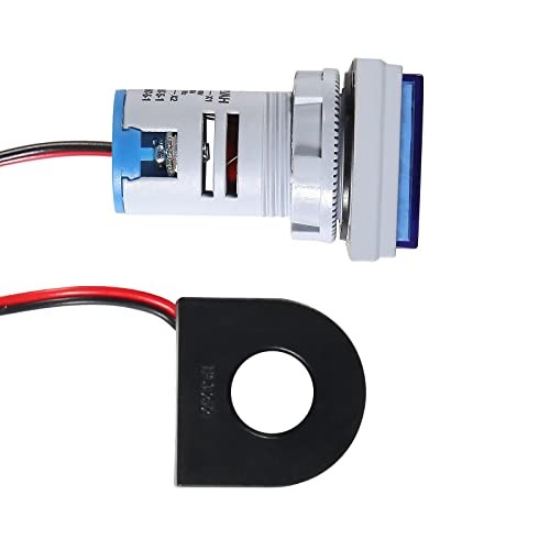 2PCS LED Display Voltmeter, AC 60-500V 0-100A Square LED Digital Voltmeter