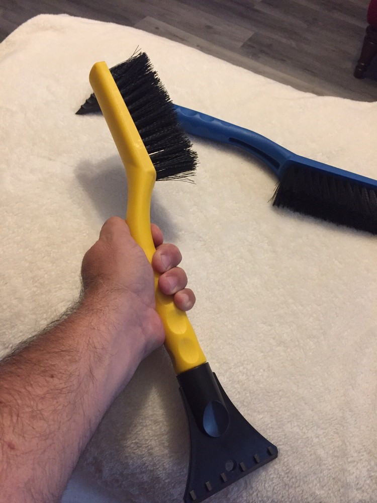 Snow Brush Ice Scraper 2 Pack One Blue One Yellow New