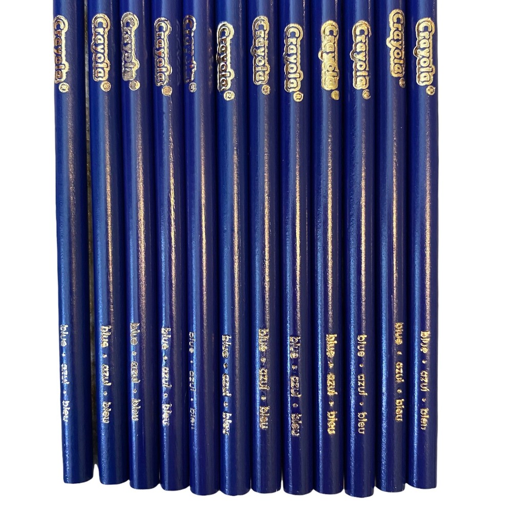 New Crayola Colored Pencils 12 Count Blue