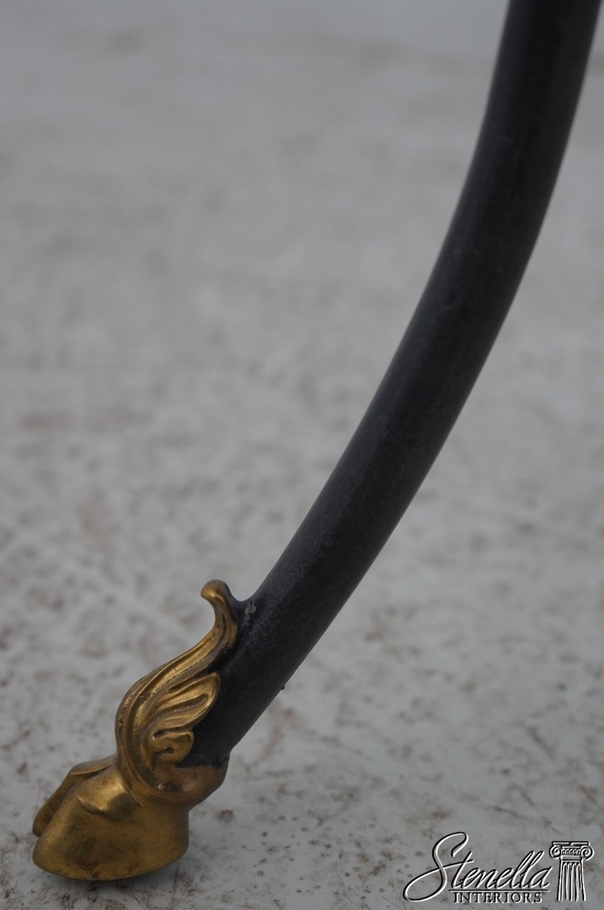 L71892: LABARGE Regency Style Rams Head Round Occasional Table