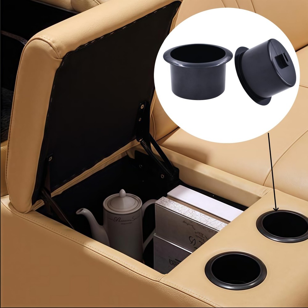 4Pcs Plastic Cup Holder Sofa Recliner Cup Holder Sofa Insert for Table, Sofa,...