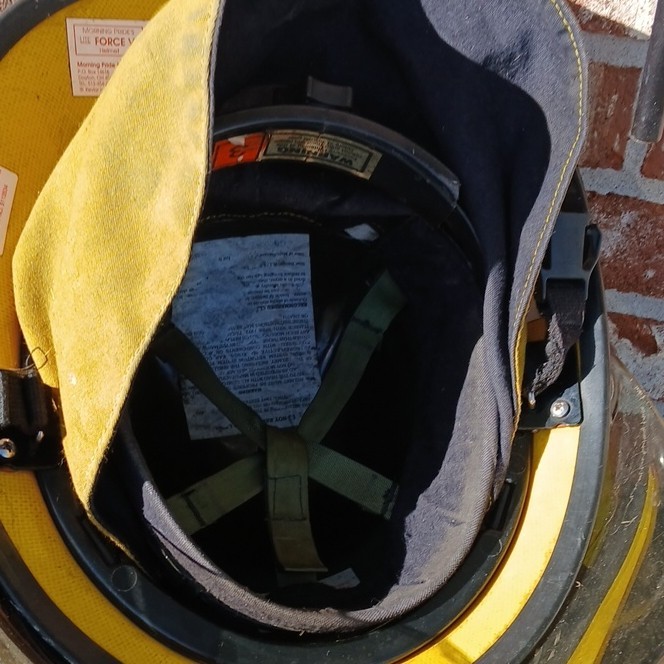Morning Pride Lite Force V Firefighter Helmet Yellow