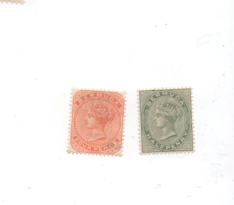 Bermuda mint hinged MH Scott 18 24