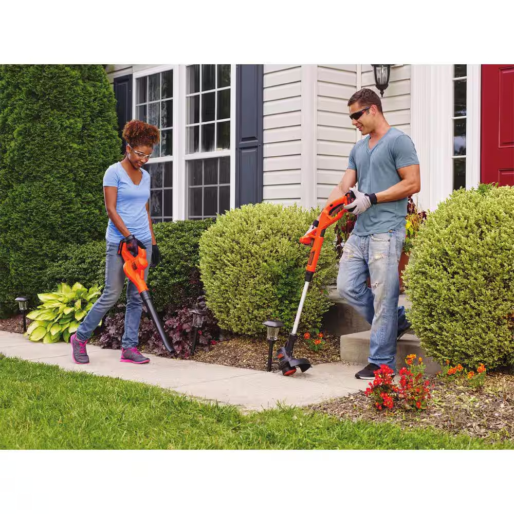 20V MAX Cordless Battery Powered String Trimmer and Leaf Blower Combo Kit with 3