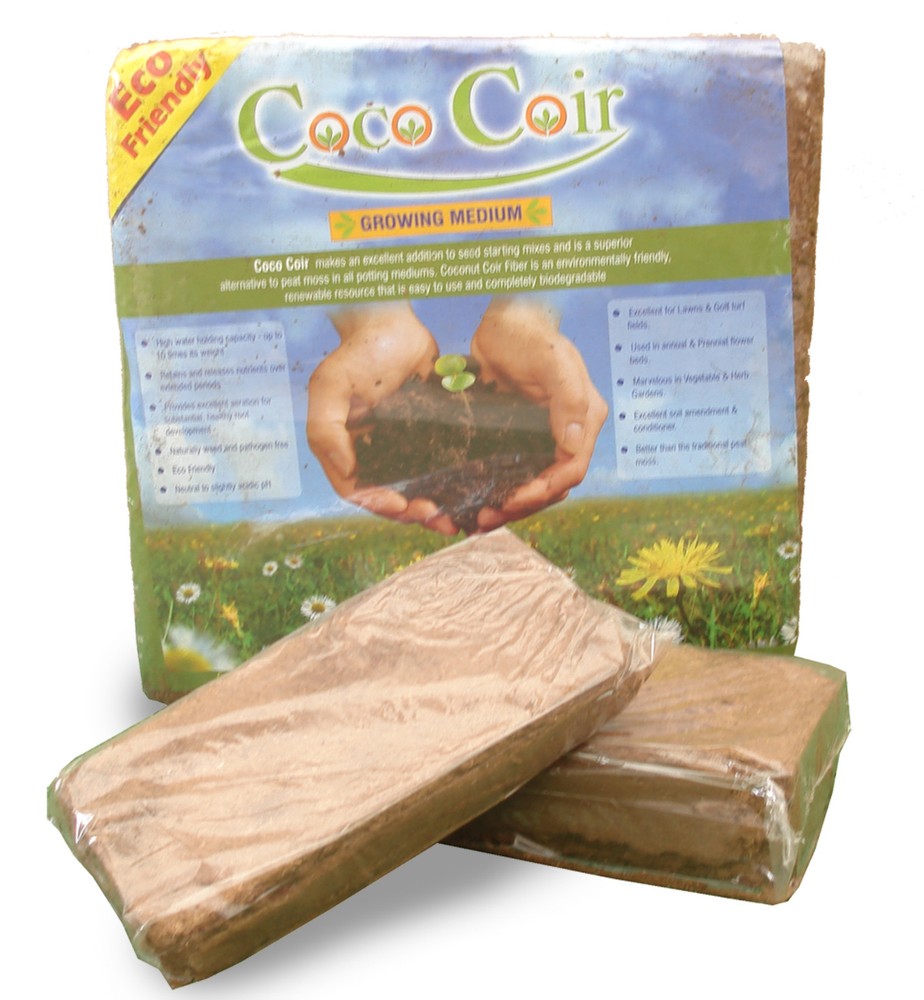 5X Coconut Coir growing medium and soil amendment 650g (approx 22oz) each