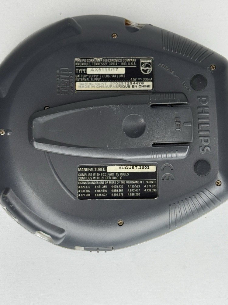 Philips Jogproof Portable CD Player 45 ESP CD-RW Compatible Tested