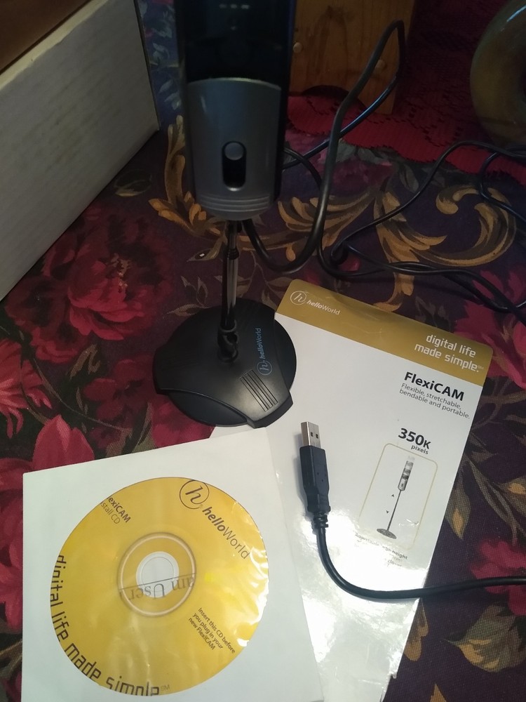 Flexicam: present microscope slides on wall