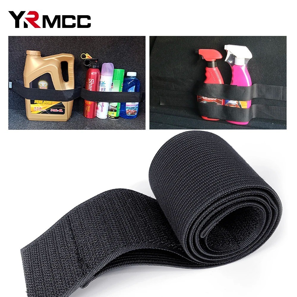 Car Boot Tool Organizer with Hook & Loop Strap for Fire Extinguisher Storage