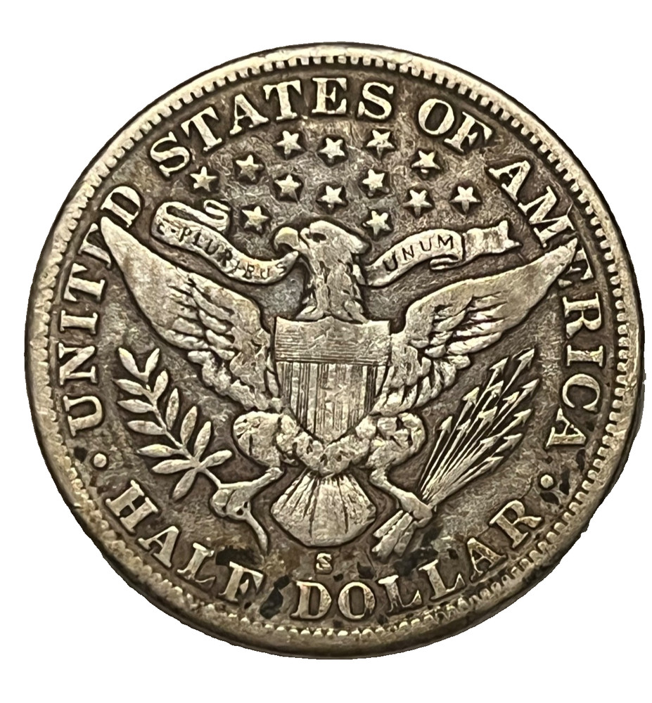 1900-s Barber Half dollar , very Fine