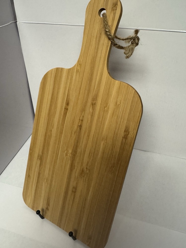 Lighthouse Water Scene Bamboo Paddle Handle Cutting Board 15 X 7 In. X .31 In